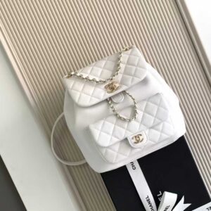 CHEANL AS3618 Dumas new dumaylp teardrop calf leather large backpack