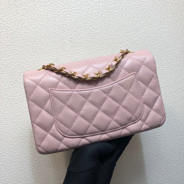 Chanel A69900 Mini Flap Bag Grained Calfskin Pink Gold - Image 2