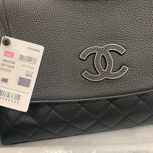 Chanel AS8095 Chanel Flap bag Calfskin Black - Image 2