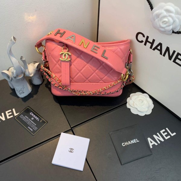 Chanel AS0865 Chanel’s Gabrielle Small Hobo Bag Pink Smooth Calfskin - Image 2