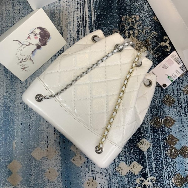 Chanel A94485 Gabrielle Backpack White - Image 3
