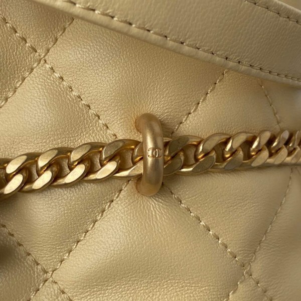 Chanel Bucket Bag Lambskin AS3116 Yellow - Image 3