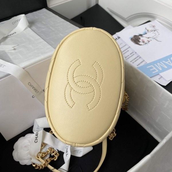 Chanel Bucket Bag Lambskin AS3116 Yellow - Image 5