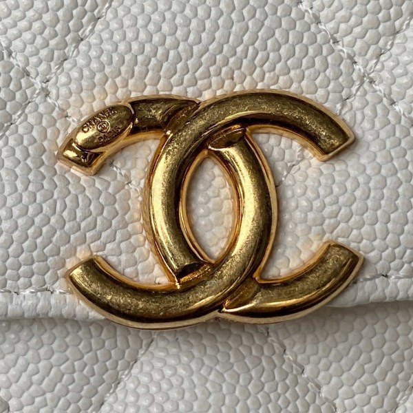 Chanel AP3021 Mini Flap Bag WOC Calfskin Phone bag White - Image 2