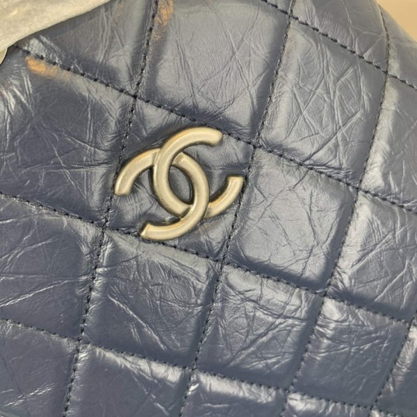 Chanel A94485 Gabrielle Backpack Navy Blue - Image 5