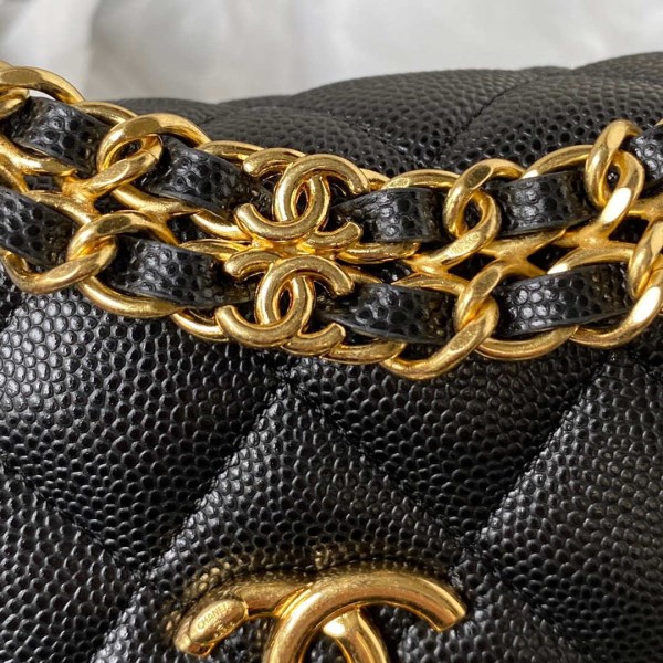 Chanel AP3021 Mini Flap Bag WOC Calfskin Phone bag Black - Image 3