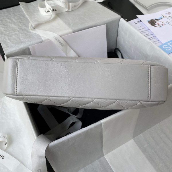 Chanel AS2977 Small Box Bag Shoulder bag Gray - Image 5
