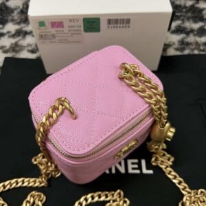 Chanel AP3203 Clutch With Chain Grained Calfskin Pink