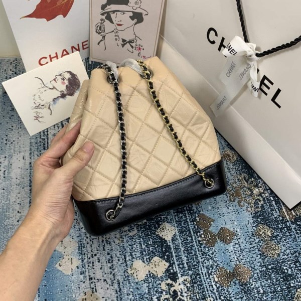 Chanel A94485 Gabrielle Backpack Apricot - Image 3