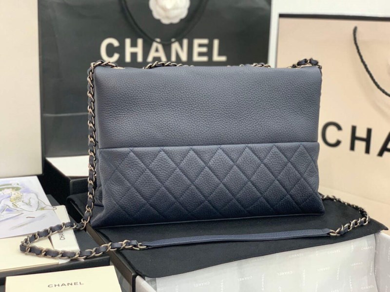 Chanel AS8095 Chanel Flap bag Calfskin Navy blue - Image 3