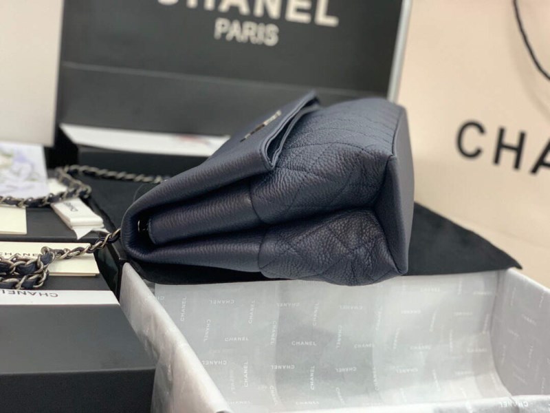 Chanel AS8095 Chanel Flap bag Calfskin Navy blue - Image 4