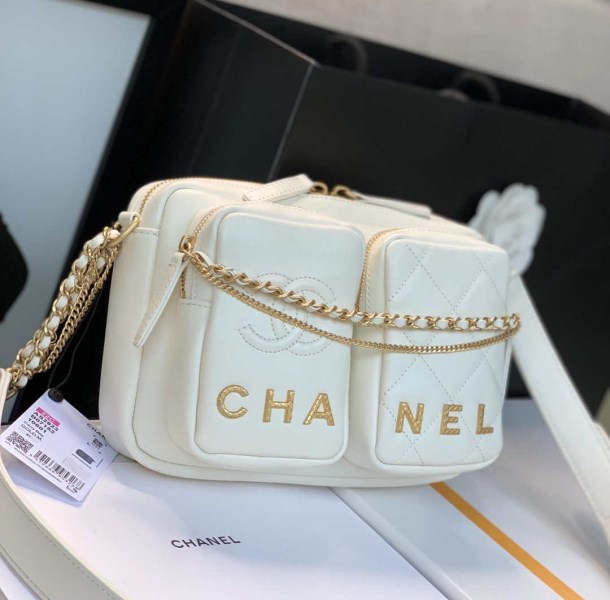 Chanel Camera Case AS2923 Bag White - Image 2