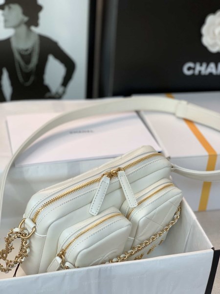 Chanel Camera Case AS2923 Bag White - Image 3