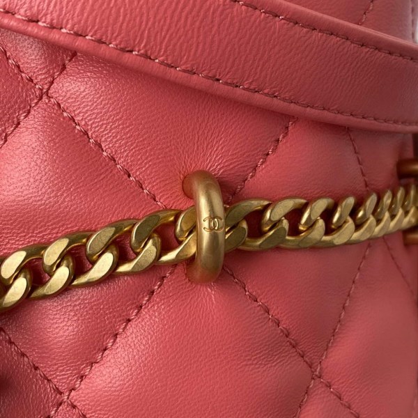 Chanel Bucket Bag Lambskin AS3116 Pink - Image 3
