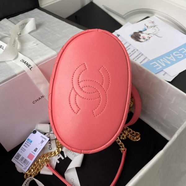Chanel Bucket Bag Lambskin AS3116 Pink - Image 5