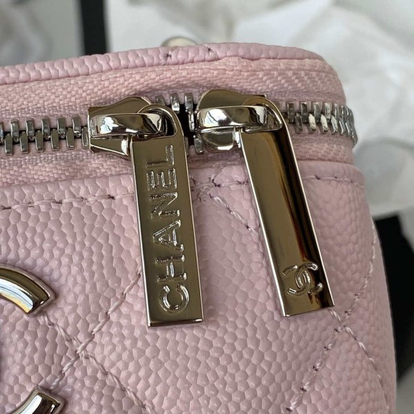 Chanel AP2718 Small Vanity With Chain Calfskin Pink - Image 3