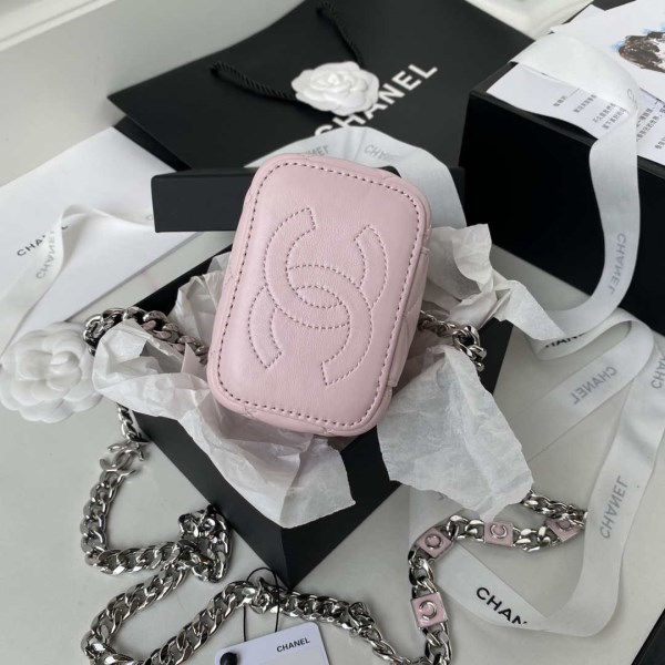 Chanel AP2718 Small Vanity With Chain Pink Lambskin - Image 5