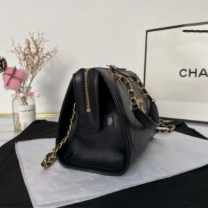 Chanel AS2749 Small Bowling Bag Black