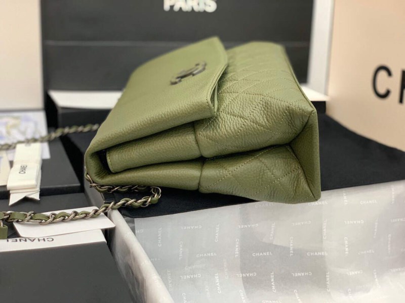 Chanel AS8095 Chanel Flap bag Calfskin Green - Image 4