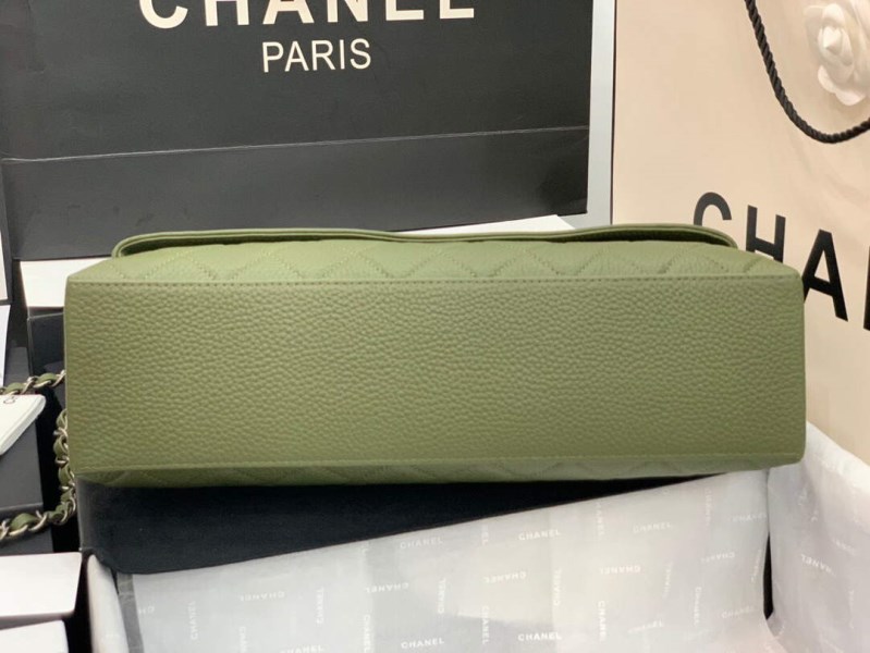 Chanel AS8095 Chanel Flap bag Calfskin Green - Image 5