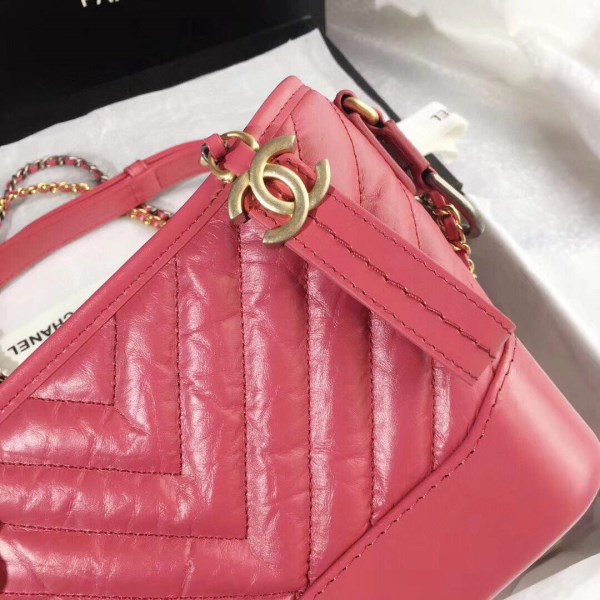 Chanel AS0865 Chanel’s Gabrielle Small Hobo Bag V gird Pulm Smooth Calfskin - Image 4